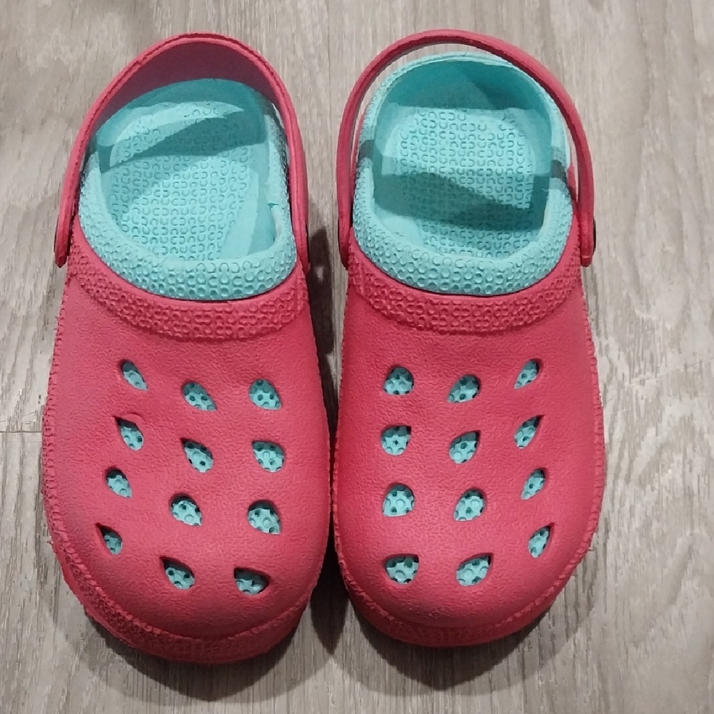 Capelli Girls Kids Pink and Blue Clogs Size 1